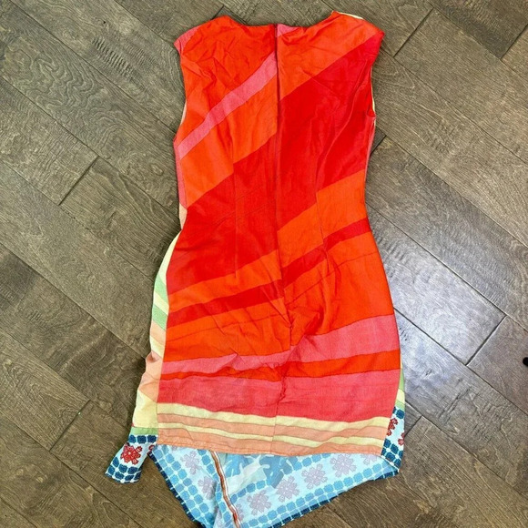 Anthropologie Eva Franco Vibrant Bird Dress Sz 6P - Picture 4 of 4
